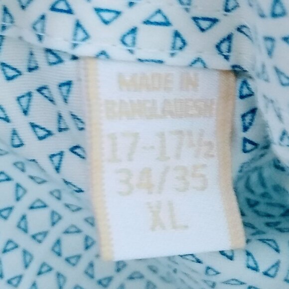 MICHAEL KORS MEN'S BLUE SLIM FIT SHIRT - Picture 12 of 13